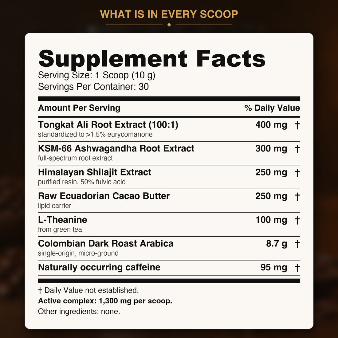 Supplement facts