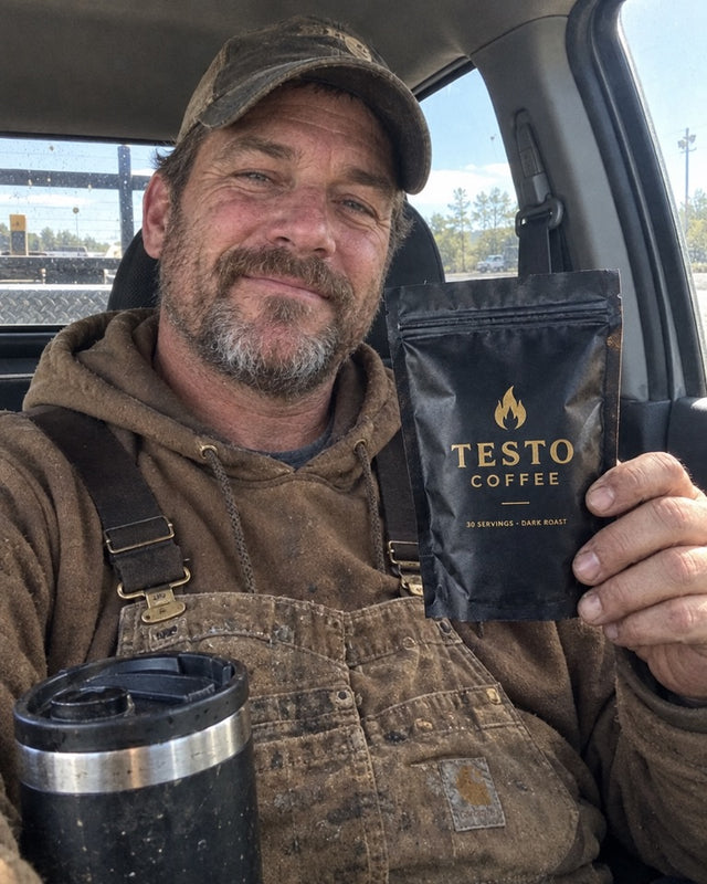Mark T., 52 (Commercial Roofer - Columbus, OH) with Testo Coffee