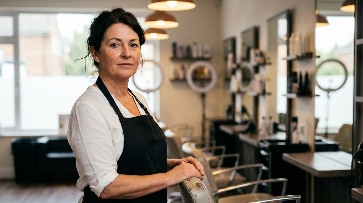 Laura Mitchell in her London salon, where she has treated women with thinning hair for eighteen years. Before that, she spent eight years working in clinical hair treatment centres in Seoul, South Korea.