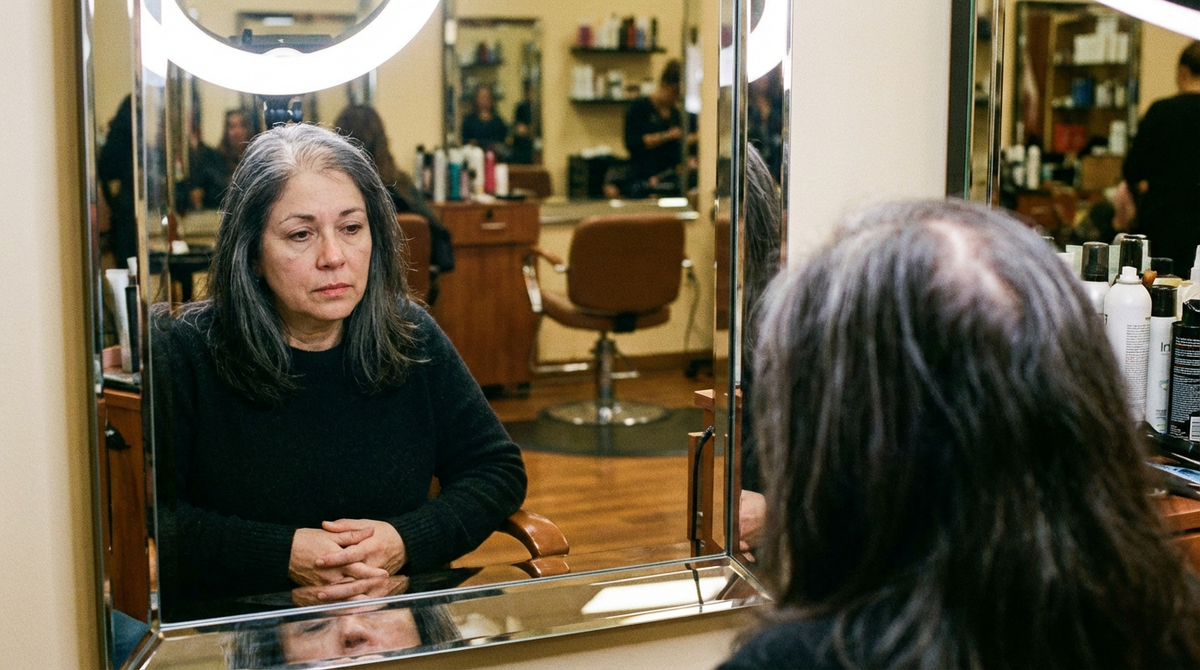 The moment a client sees the change in the mirror. For many women, it is the first time they say it out loud.